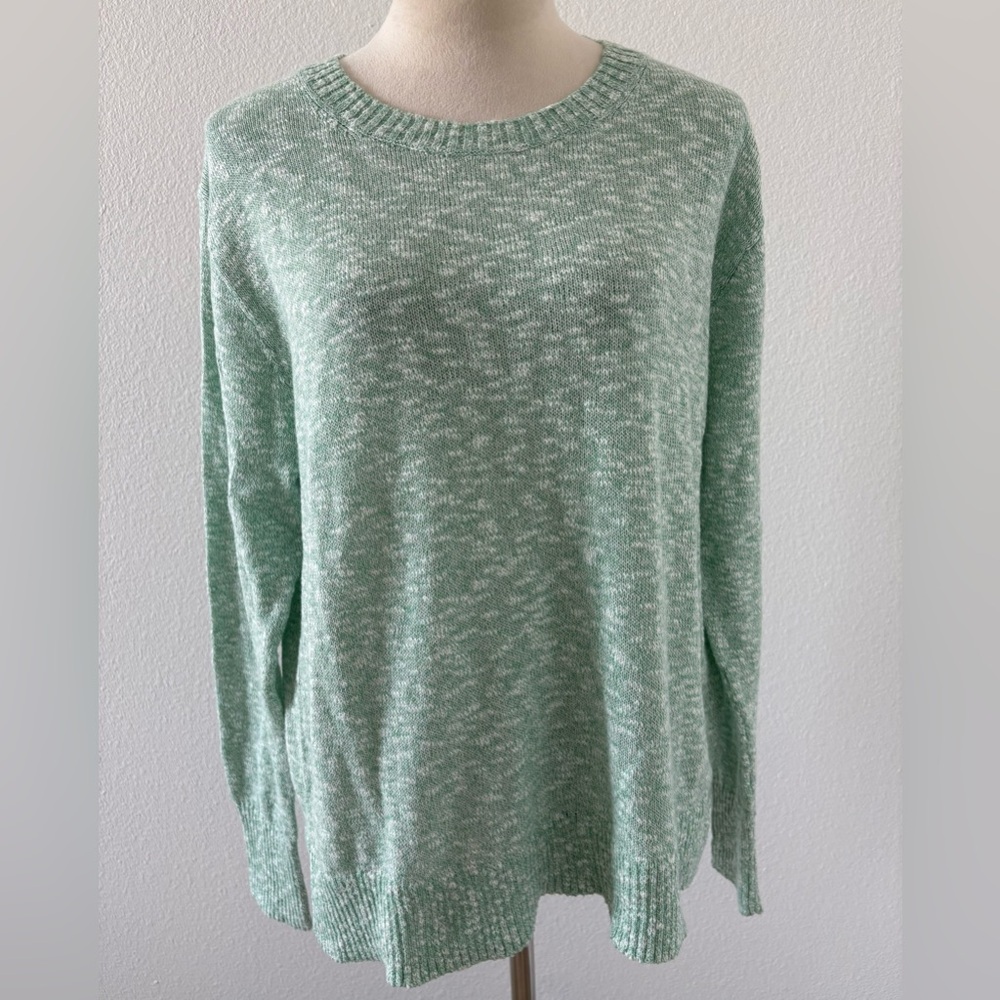 J. Crew Mint Green Crew Neck Sweater